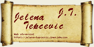Jelena Tepčević vizit kartica